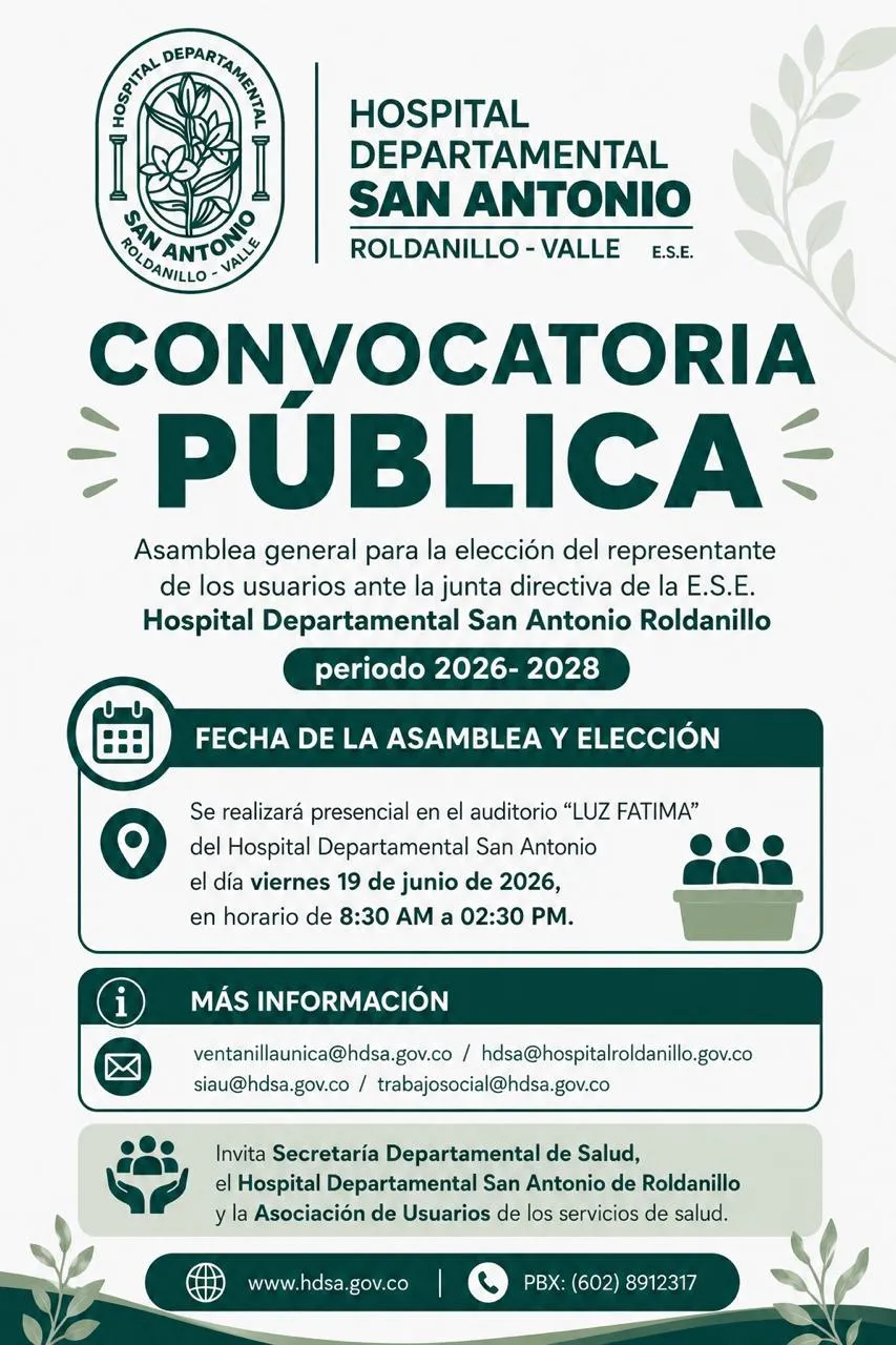 Convocatoria p&uacute;blica para elecci&oacute;n del representante de los usuarios - segunda imagen